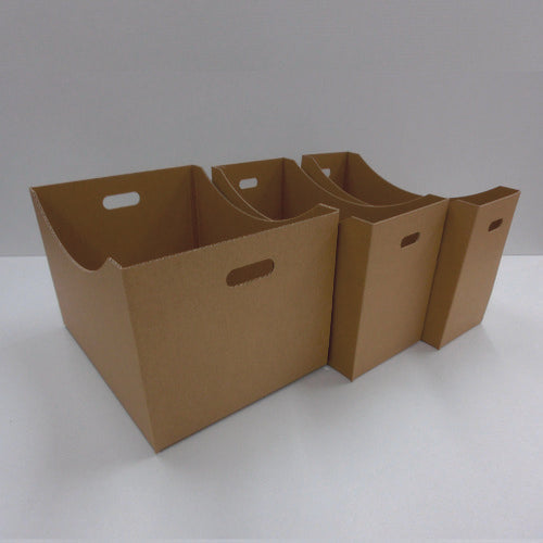 ＴＲＵＳＣＯ　段ボール製フォルダーボックス　Ｍ　DBFB-M　1 個