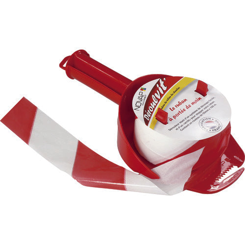 NOVAP 홀더 부착 표시 테이프 SPEED TAPE[[R상]] 레드/화이트 50mm×100m