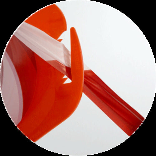 NOVAP 홀더 부착 표시 테이프 SPED TAPE[[R상]]용 교체 테이프 레드/화이트 50mm×100m 3055016 1권