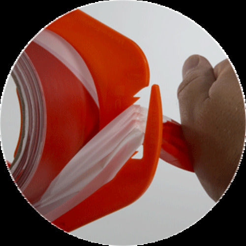 NOVAP 홀더 부착 표시 테이프 SPED TAPE[[R상]]용 교체 테이프 레드/화이트 50mm×100m 12권 세트 3055054