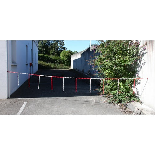 NOVAP Warning Plastic Chain Barrier Chain Yellow/Black 10m 1360143 1 roll