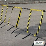 ＮＯＶＡＰ　注意喚起プラチェーンリボン　バリアチェーン　イエロー／ブラック　５ｍ　1360242　1 巻