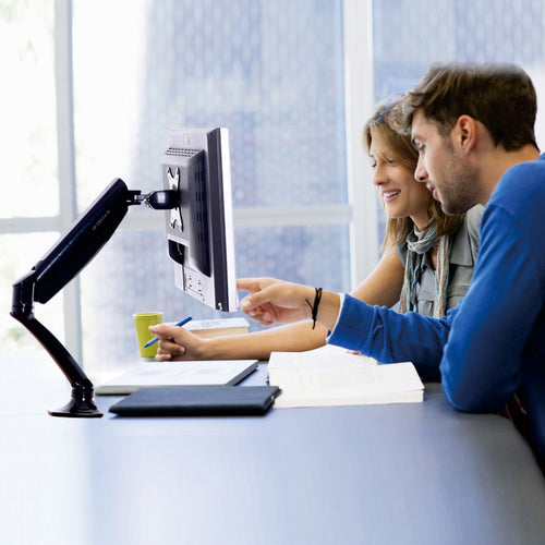 TRUSCO 모니터 암 싱글 가스 스프링식 TVNDLB502 1개