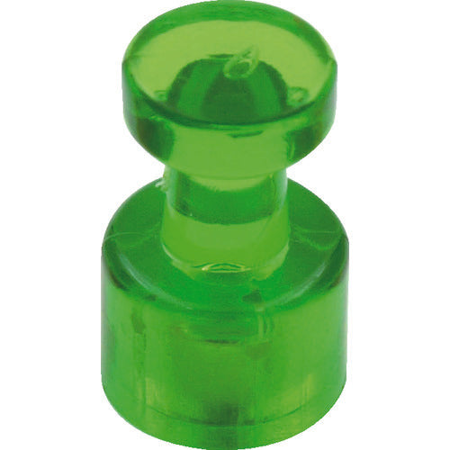 TRUSCO Color Magnet Pins, Green, Pack of 100, TMPC100-GN, 1 PK