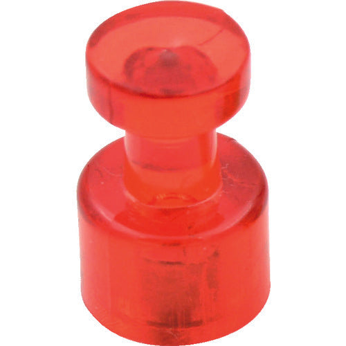 TRUSCO Color Magnet Pins Red 100pcs TMPC100-R 1 PK
