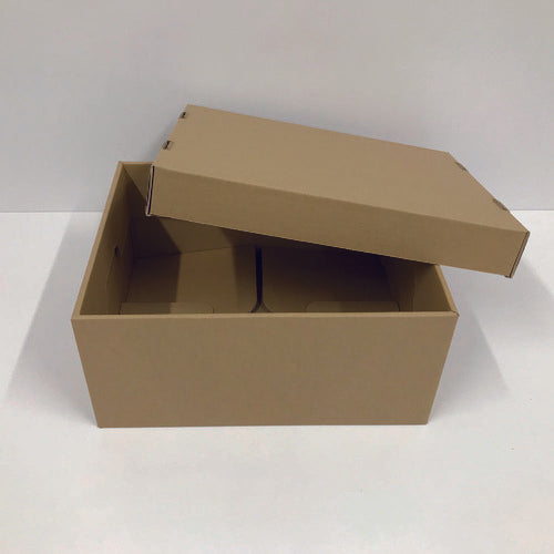 ＴＲＵＳＣＯ　段ボール製　Ａ４収納ボックス本体　Ｍ　高さ１５６タイプ　DBB-M　1 個