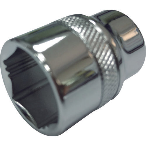 TRUSCO SP socket, hexagonal type, 9.5 mm drive, 12 mm across flats, TSSP3-12S, 1 pc