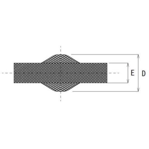 ＴＲＵＳＣＯ　スタンダード網チューブ　折径幅２ｍｍ　長さ１０ｍ　１巻　BTS3-10　1 巻