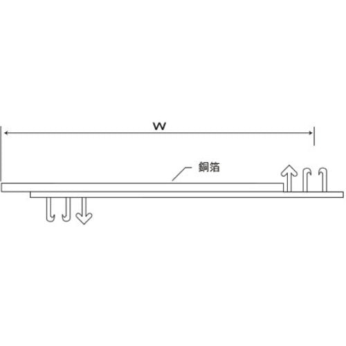 ＴＲＵＳＣＯ　銅箔シールドチューブ　レールタイプ　１１０Φ　長さ５ｍ　CPFR110-5　1 巻