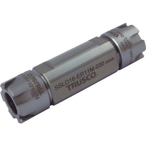 TRUSCO NC 선반용 ERM 양두 스트레이트 섕크 콜릿 홀더 SSLD형(인치) 섕크 직경 1 전체 길이 108 ER20용 SSLD1-ER20M-062 1개