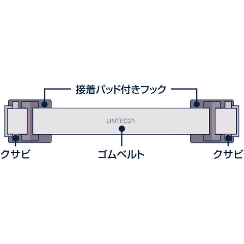 ＬＩＮＴＥＣ２１　転倒防止ベルト・ビヨンタ　モカ（２本入）　LH-902BMP　1 PK