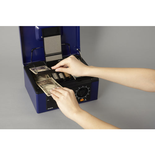 Karl Portable Safe Cash Box CB-8570 Blue A5 Size CB-8570 1 unit