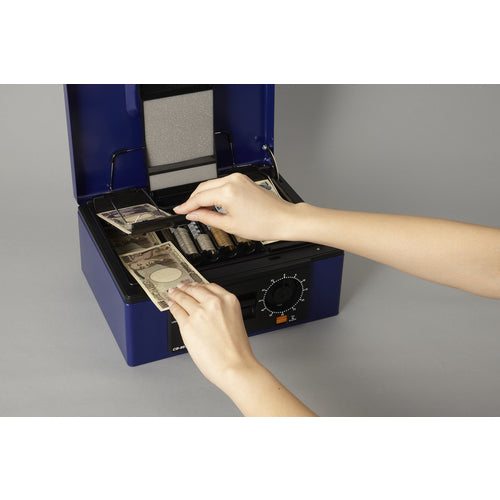Karl Portable Safe Cash Box CB-8670 Blue B5 Size CB-8670 1 unit