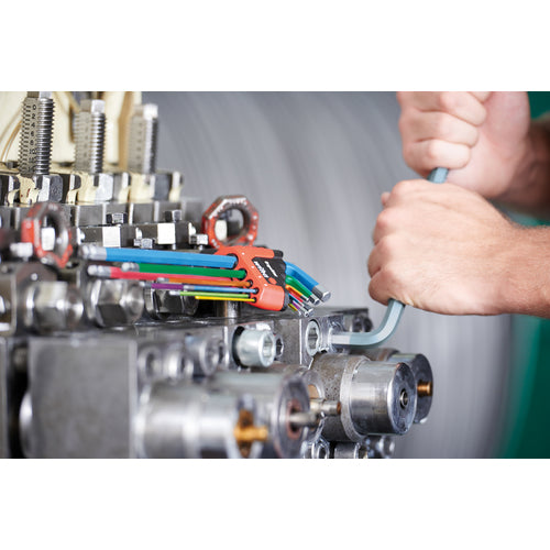 wiha 매직 링 부착 형광색 BP 육각 렌치 세트 9개 세트 369RE9F 1개