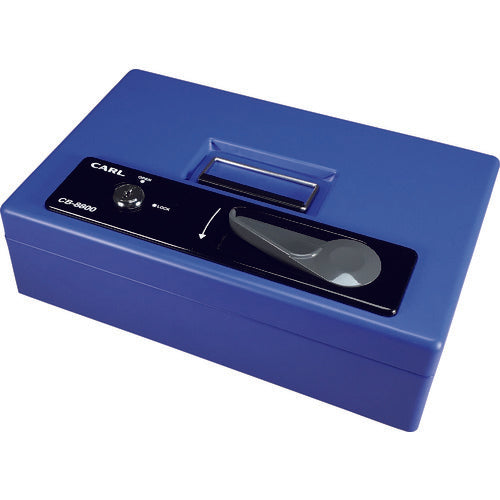 Karl Portable Safe Cash Box CB-8800 Blue A5 Size CB-8800 1 Unit