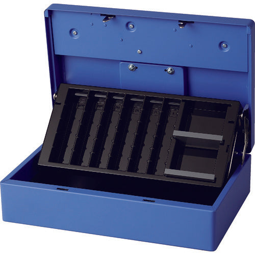 カール　手提げ金庫　キャッシュボックス　ＣＢ−８８００　ブルー　Ａ５サイズ　CB-8800　1 台