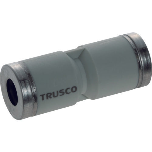 ＴＲＵＳＣＯ　チューブ継手　ワンハンド脱着型　ユニオンストレート　１０ＭＭ　TTS10　1 個