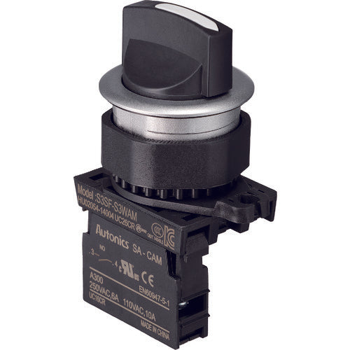 TRUSCO 【매진 폐번】 셀렉터 스위치 Φ30 90 ° 2 노치 1a 흰색 30S-902-1A-W 1 개