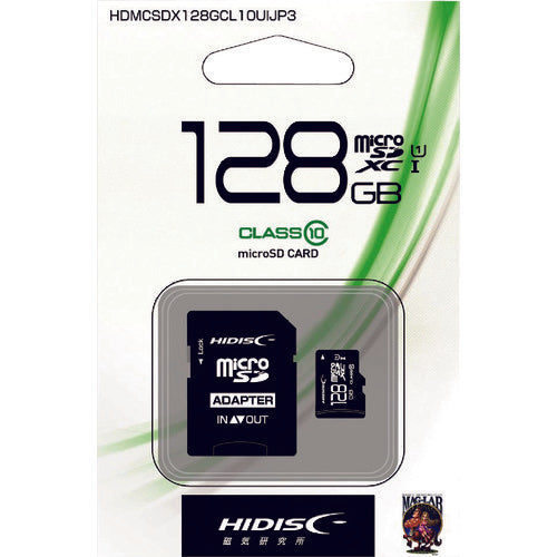 ハイディスク　マイクロＳＤ１２８ＧＢ　HDMCSDX128GCL10UIJP3　1 個