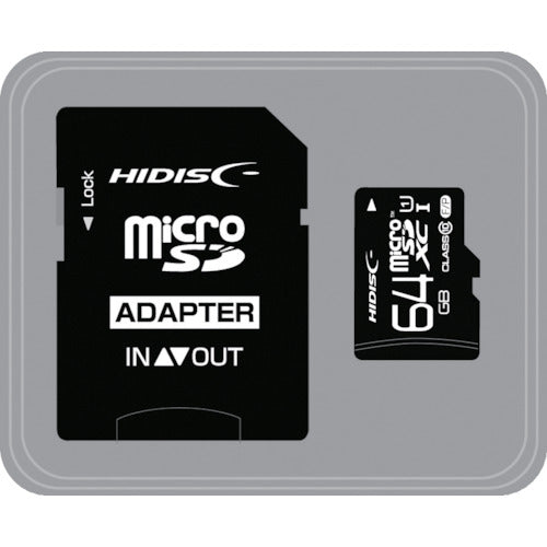 ハイディスク　マイクロＳＤ６４ＧＢ　HDMCSDX64GCL10UIJP3　1 個
