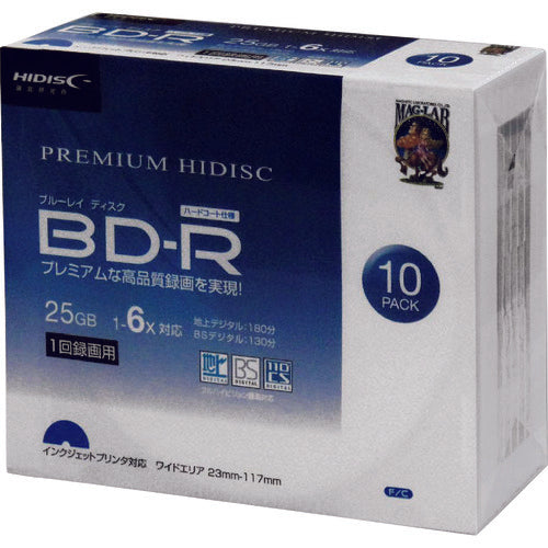 HiDisc BD-R 10-pack HDVBR25RP10SC 1 PK