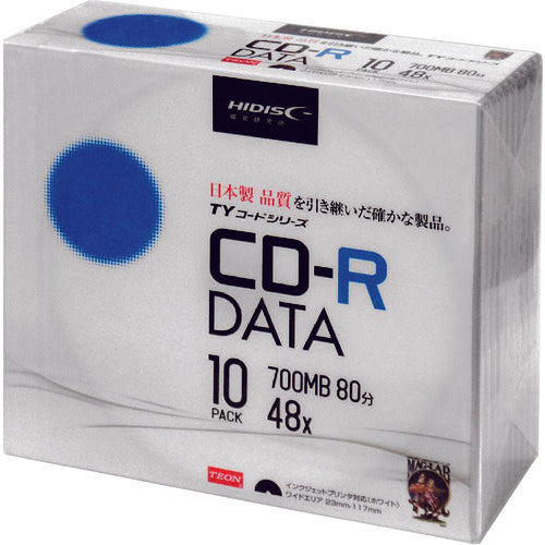 HiDisc CD-R 10 discs in slim case TYCR80YP10SC 1 PK