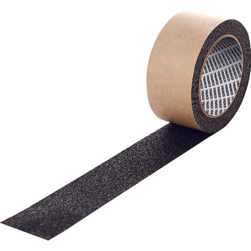 TRUSCO Non-slip tape for indoor and outdoor use, smooth surface, strong adhesive type, 50mm x 5m, black, 12 rolls per pack, KNSP50X5-12BK, 1 box