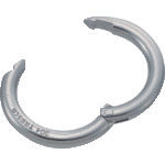 TRUSCO Ring Stainless Steel Pin-Mounted Chain Catch Wire Diameter 4mm Inner Diameter 20mm TCC-4 1 pc