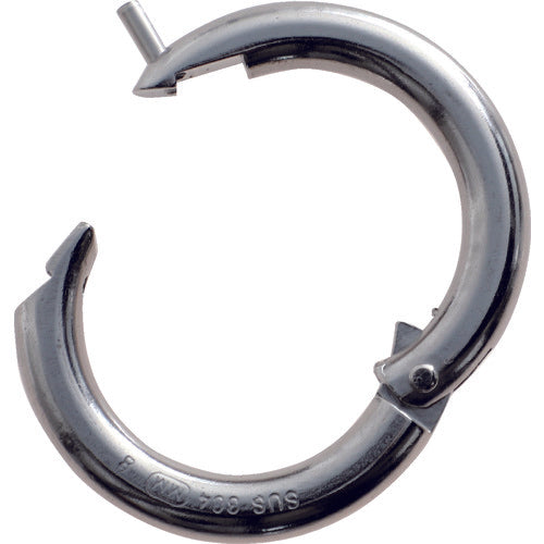 TRUSCO Ring Stainless Steel Pin-Mounted Chain Catch Wire Diameter 8mm Inner Diameter 35mm TCC-8 1 pc