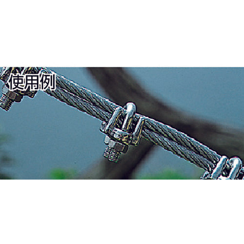 ＴＲＵＳＣＯ　ワイヤークリップ　ステンレス製　１８−２０ｍｍ用　（１個入）　TWC-19　1 袋