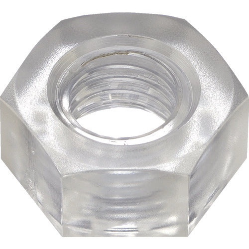 ＴＲＵＳＣＯ　ポリカーボネート（ＰＣ）　六角ナット　Ｍ２．６　５０個入　BPC-NTM2.6　1 袋