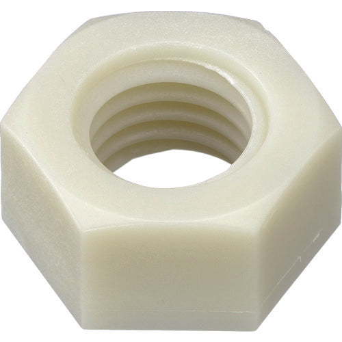 TRUSCO Glass Fiber Reinforced Polyamide MXD6 RENY White Hexagon Nut M4 50 Pieces BRENY-NTM4 1 Bag