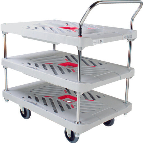 댄디 플라스틱 대차 댄디 X 시리즈 타입 XA 3단 테이블편 핸들식 W935×D605 XA-BT3 1대