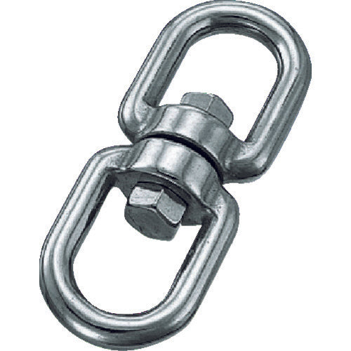 TRUSCO Stainless Steel Swivel, Wire Diameter 19mm, Length 229mm, TRMS-19, 1 pc