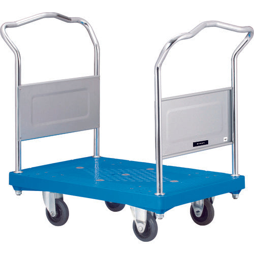 ダンディ　プラスチック台車　ダンディＰシリーズ　タイプＰＡ　固定両ハンドル式　サイレントキャスター仕様　Ｗ９０５×Ｄ６０５　UPA-LD-GS　1 台