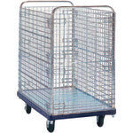 댄디 스틸 대차 댄디 D 시리즈 타입 DG 고 바구니 대차 6 인치 캐스터 사양 W1200×D750 DG-BWH6 1대