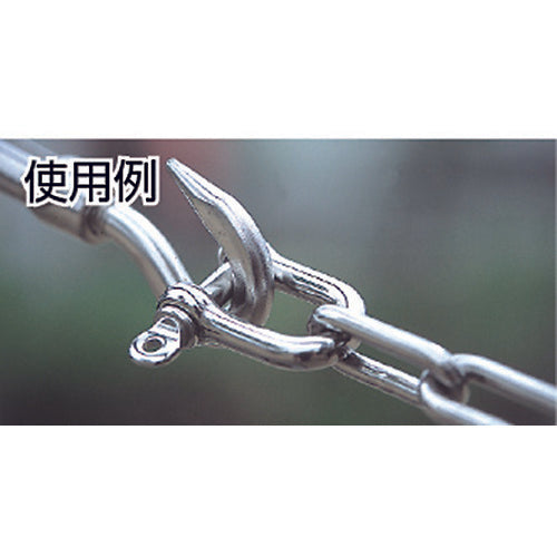 ＴＲＵＳＣＯ　ネジシャックルＳＵＳ３１６　ステンレス製　９ｍｍ　（１個入）　TNS16-9　1 袋