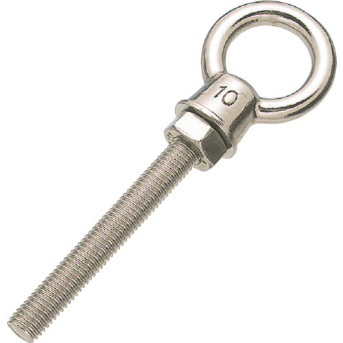 TRUSCO K-type long eye bolt, stainless steel W5/8, 100 mm (1 piece = 1 bag) TLK-16W150 1 piece