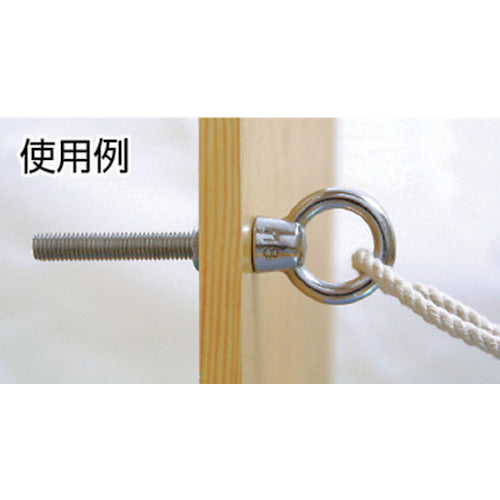 TRUSCO K-type long eye bolt, stainless steel, W1/4, 60mm (1 piece = 1 bag) TLK-6W60 1 piece