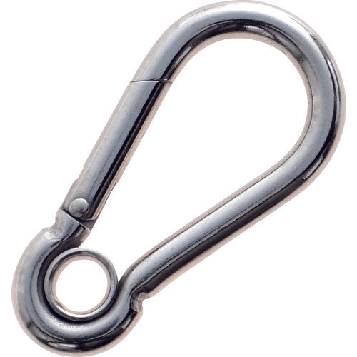 TRUSCO Stainless Steel Snap Hook AW Type (with Ring) Wire Diameter Φ10 x Opening 14mm (1 pc) TSF-10AW 1 pc