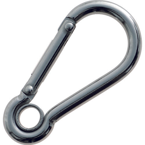 TRUSCO Stainless Steel Snap Hook AE Type (with Ring) Wire Diameter Φ4 x Opening 7mm TSF-4AE 1 pc