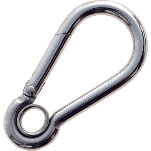 TRUSCO Stainless Steel Snap Hook AW Type (with Ring) Wire Diameter Φ4 x Opening 7mm TSF-4AW 1 pc