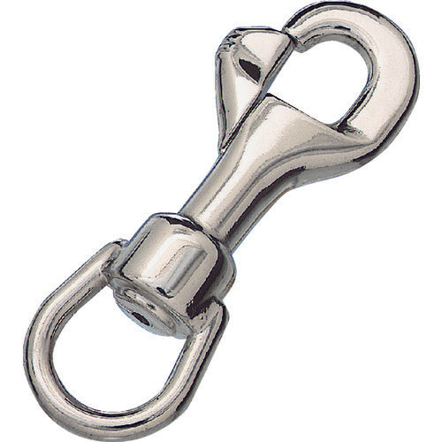 TRUSCO Nickel-plated snap hook, wire diameter 4.5, length 77 mm, NNK-4.5, 1 piece