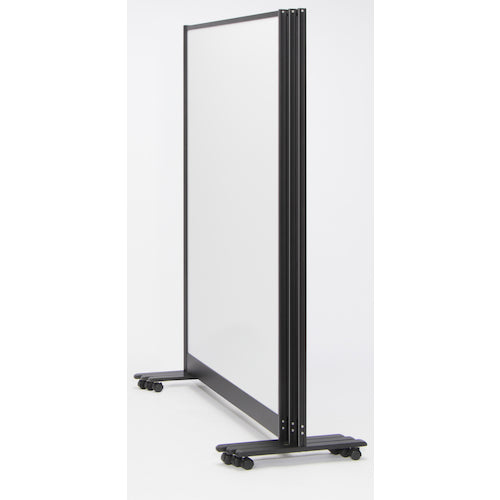 ＴＲＵＳＣＯ　パーテーションホワイトボード片面掲示板タイプ　キャスター付　Ｗ９００×Ｈ１５００　TKW9015BSK-GY　1 台