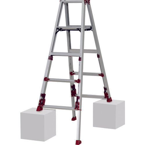 PiCa Top-operated four-legged adjustable stepladder SXJ type SXJ-150A 1 unit