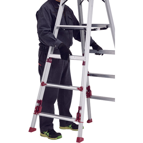 PiCa Top-operated four-legged adjustable stepladder SXJ type SXJ-150A 1 unit