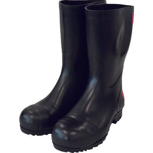 SHIBATA Safety Oil-Resistant Boots (Black) AO011-24.0 1 pair