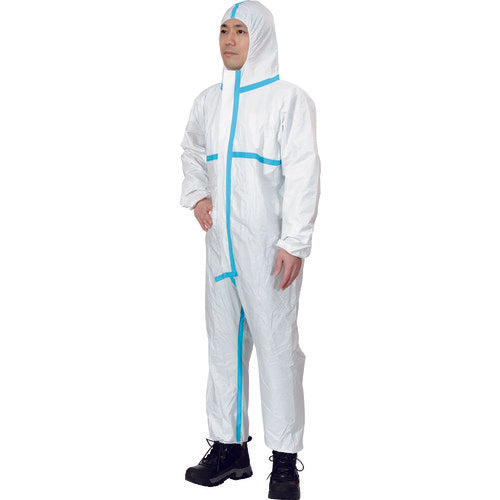 TRUSCO [Sold out and discontinued] Disposable non-woven protective clothing for sanitary work, size L, MPW-L, 1 unit