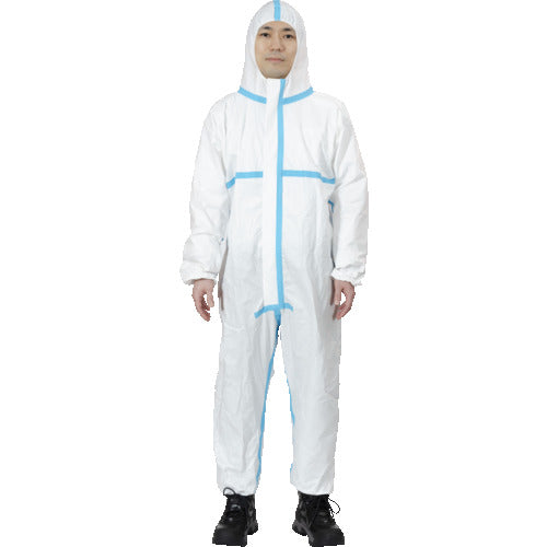 ＴＲＵＳＣＯ　【売切廃番】衛生作業用不織布製使い捨て防護服　Ｍサイズ　MPW-M　1 着