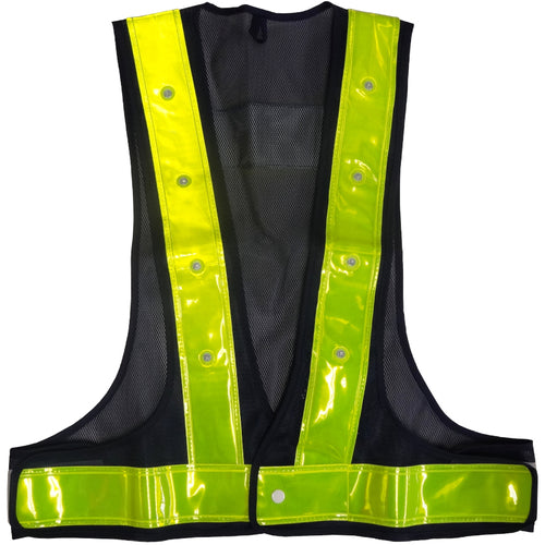 ミズケイ　ＬＥＤ安全ベスト（紺地・黄）　5916505　1 枚